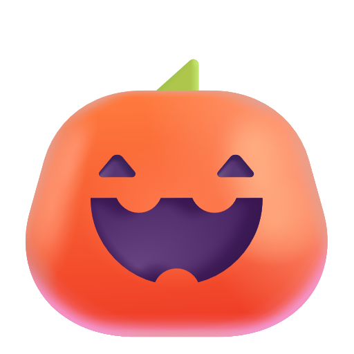 Jack-o-lantern on Microsoft 3D