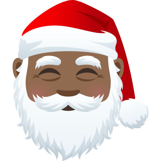 Father Christmas: Medium-Dark Skin Tone on JoyPixels