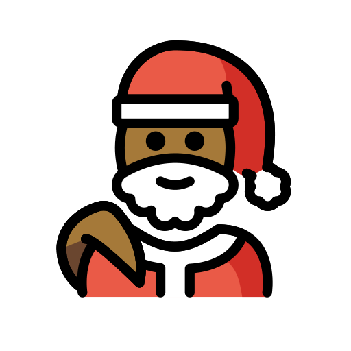 Father Christmas: Medium-Dark Skin Tone on OpenMoji