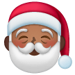 Father Christmas: Medium-Dark Skin Tone on Samsung