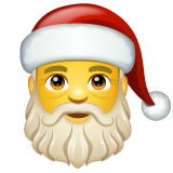 Father Christmas on WhatsApp
