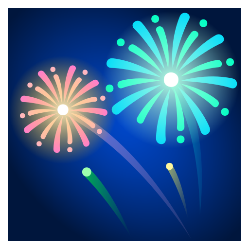 Fireworks on JoyPixels