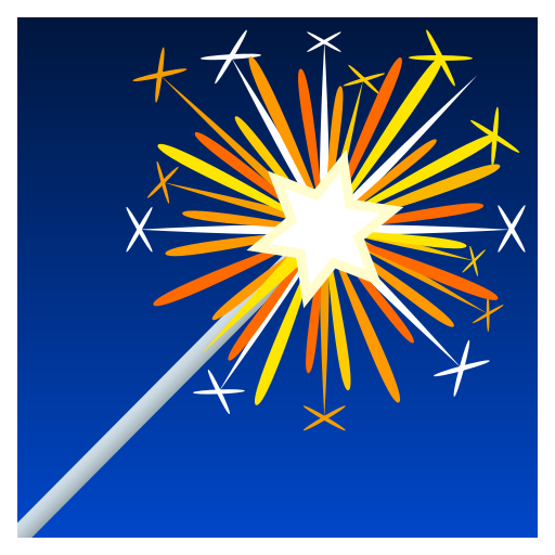 Firework Sparkler on JoyPixels