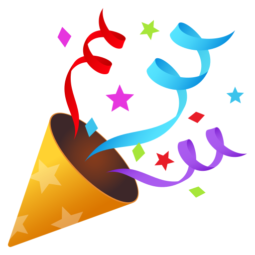 Party Popper on JoyPixels