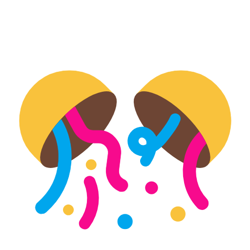 Confetti Ball on Microsoft Fluent