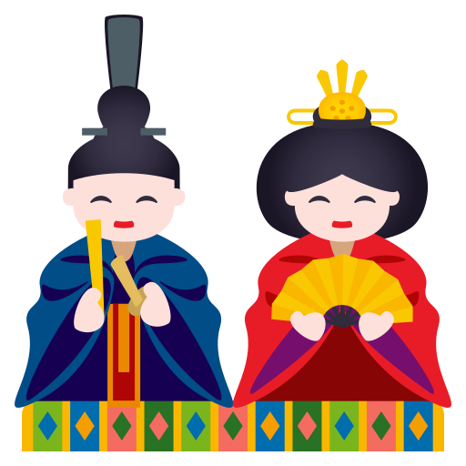 Japanese Dolls on JoyPixels