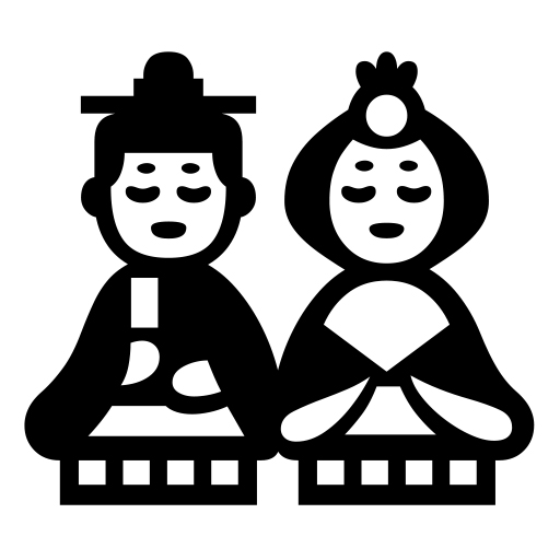 Japanese Dolls on Noto Emoji
