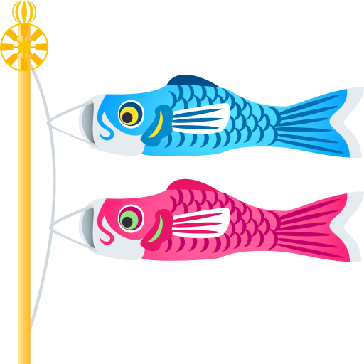 Carp Streamer on JoyPixels