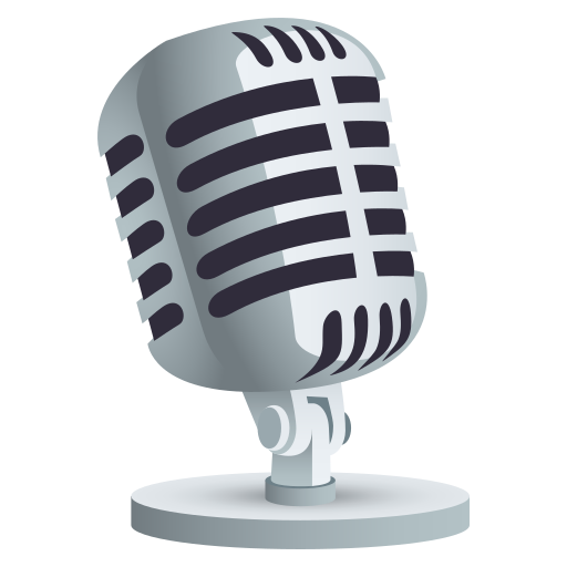 Studio Microphone on JoyPixels