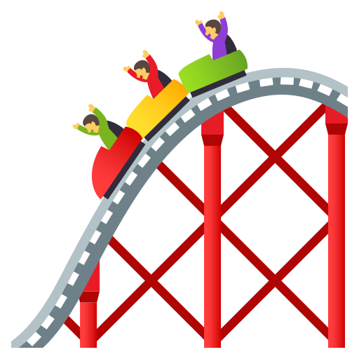 Roller Coaster on JoyPixels