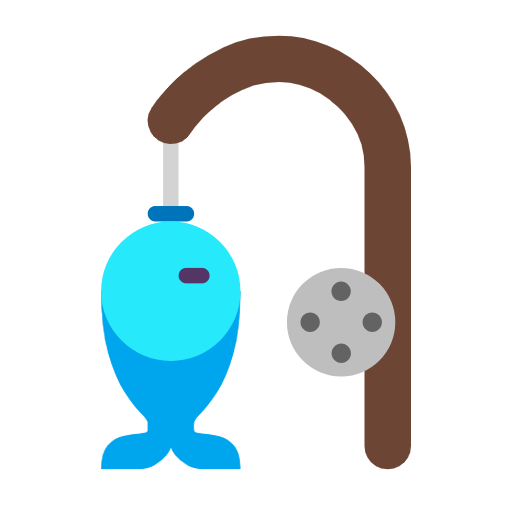 Fishing Pole And Fish on Microsoft Fluent