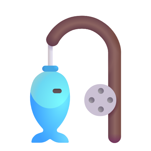 Fishing Pole And Fish on Microsoft 3D