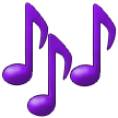 Multiple Musical Notes on Samsung