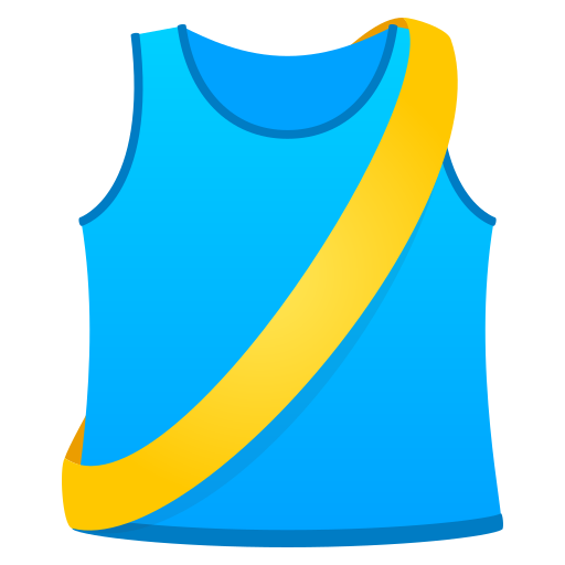 Running Shirt With Sash on JoyPixels