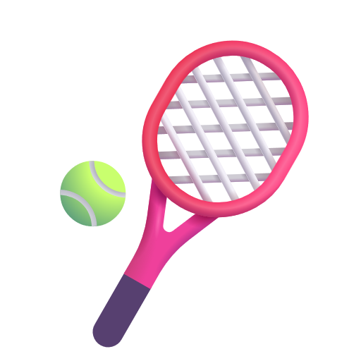 Tennis Racquet And Ball on Microsoft 3D