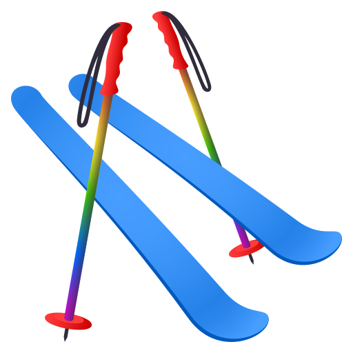 Ski And Ski Boot on JoyPixels