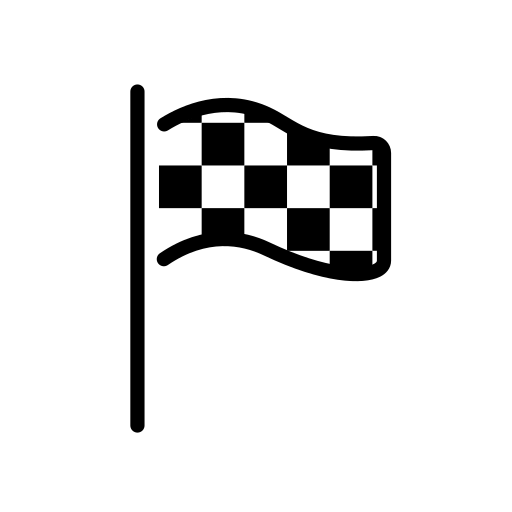 Chequered Flag on OpenMoji