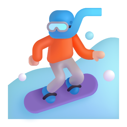Snowboarder: Light Skin Tone on Microsoft 3D