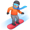 Snowboarder: Medium-Light Skin Tone on Samsung