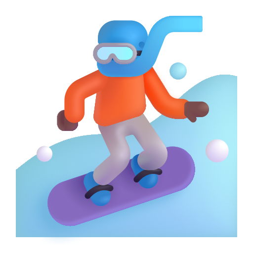 Snowboarder: Medium-Dark Skin Tone on Microsoft 3D