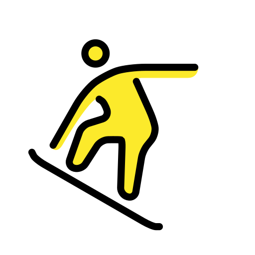 Snowboarder on OpenMoji