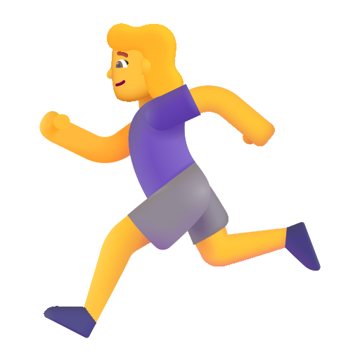 Woman Running on Microsoft 3D