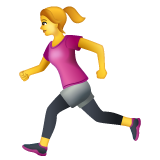 Woman Running on WhatsApp