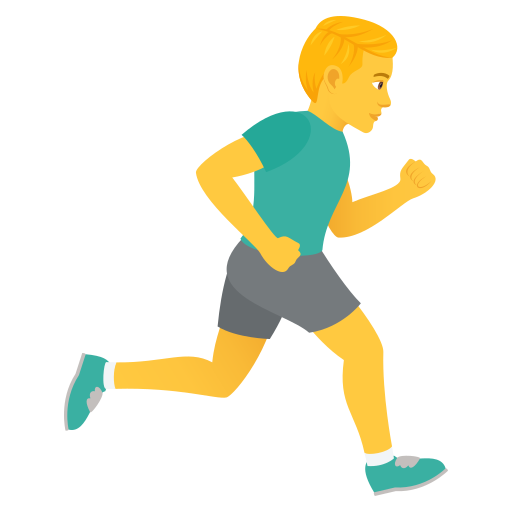 Man Running Facing Right on JoyPixels