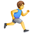 Man Running Facing Right on Samsung