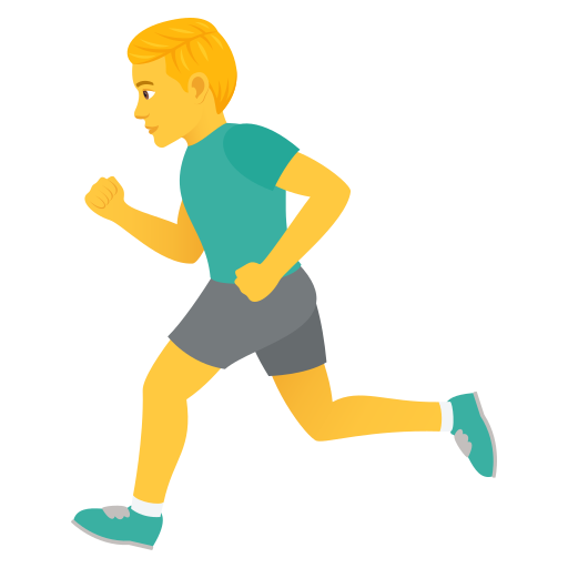 Man Running on JoyPixels