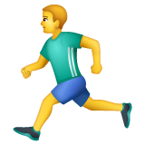 Man Running on WhatsApp