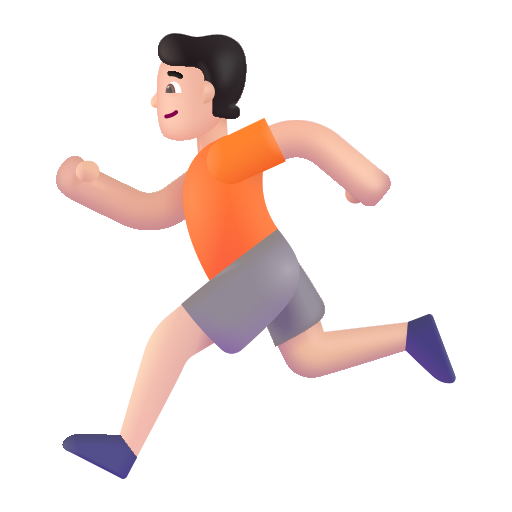 Runner: Light Skin Tone on Microsoft 3D