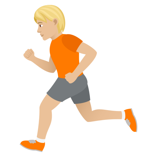 Runner: Medium-Light Skin Tone on JoyPixels