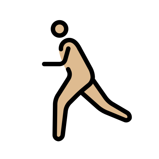 Runner: Medium-Light Skin Tone on OpenMoji