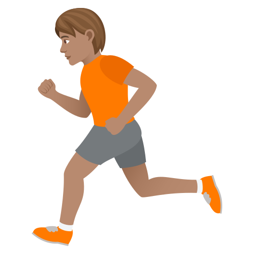 Runner: Medium Skin Tone on JoyPixels