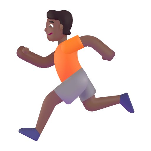 Runner: Medium-Dark Skin Tone on Microsoft 3D