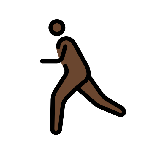 Runner: Dark Skin Tone on OpenMoji