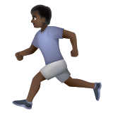 Runner: Dark Skin Tone on WhatsApp