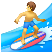Man Surfing on Samsung