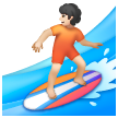Surfer: Light Skin Tone on Samsung