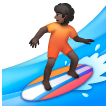 Surfer: Dark Skin Tone on Samsung