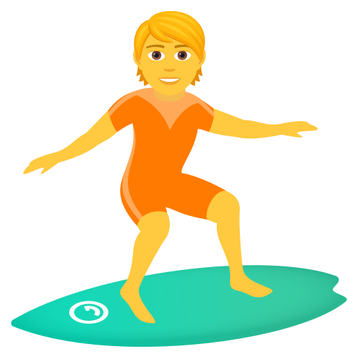 Surfer on JoyPixels