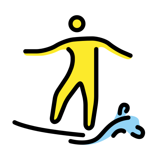Surfer on OpenMoji