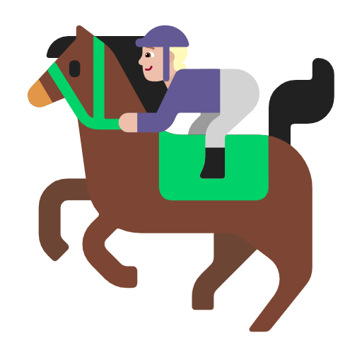 Horse Racing: Medium-Light Skin Tone on Microsoft Fluent