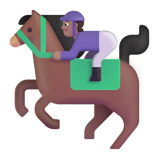 Horse Racing: Medium Skin Tone on Microsoft 3D