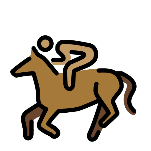 Horse Racing: Medium Skin Tone on OpenMoji
