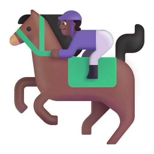 Horse Racing: Medium-Dark Skin Tone on Microsoft 3D