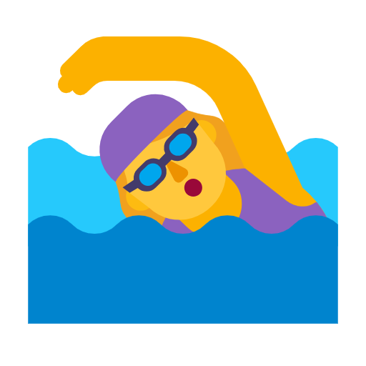 Woman Swimming on Microsoft Fluent