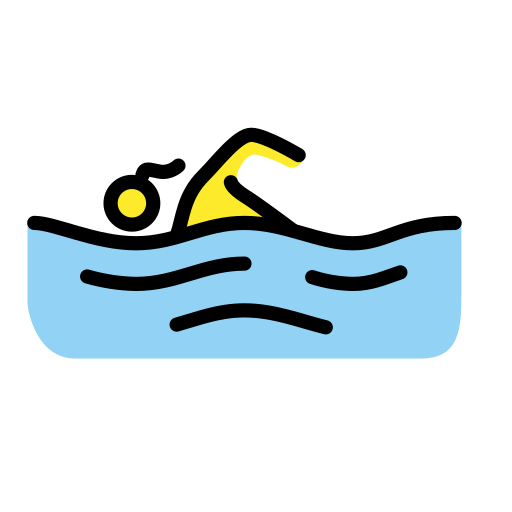 Woman Swimming on OpenMoji