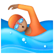 Swimmer: Medium Skin Tone on Samsung